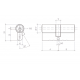 Cylindre double VOX 17N fermeture type KD