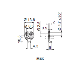 Entraîneur M46 pour cylindre 1008C