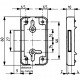 Serrure pour meubles 2424N