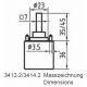 Olive tournante 3414.2, rosace standard