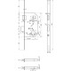 Serrure à mortaiser STS 1261R