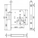 Serrure à pêne à mortaiser MSL 1503
