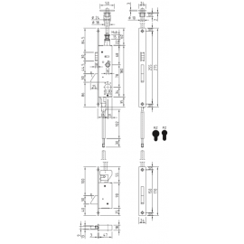 Serrure à mortaiser Multipoints STS