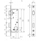 Serrure à mortaiser à rouleau MSL 1924