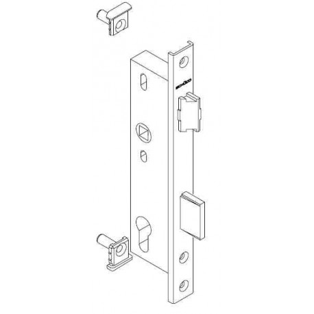 Serrure antipanique Schüco