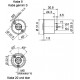 Cylindre d'interrupteur 1007F, KABA 8