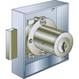 Serrure de meuble 1074/25, KABA 8 fermeture 5000