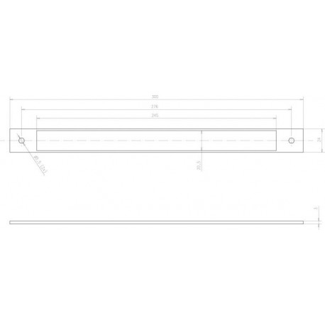 Entretoise pour Serrure 309x-709x, largeur 24 mm