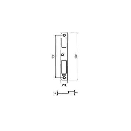 Gâche équerre Z09XSBL-01--4