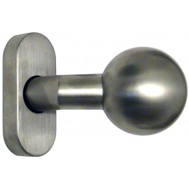 Bouton déporté sur rosace ovale Nickal 0743D/4020