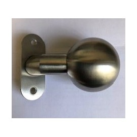 Bouton déporté sur rosace ovale Nickal 0743D/4020.08