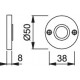 Rosace de poignée ronde Hoppe 11