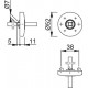 Rosace de poignée ronde Hoppe 19N