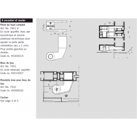 Pivot du haut Dorma 7441 K